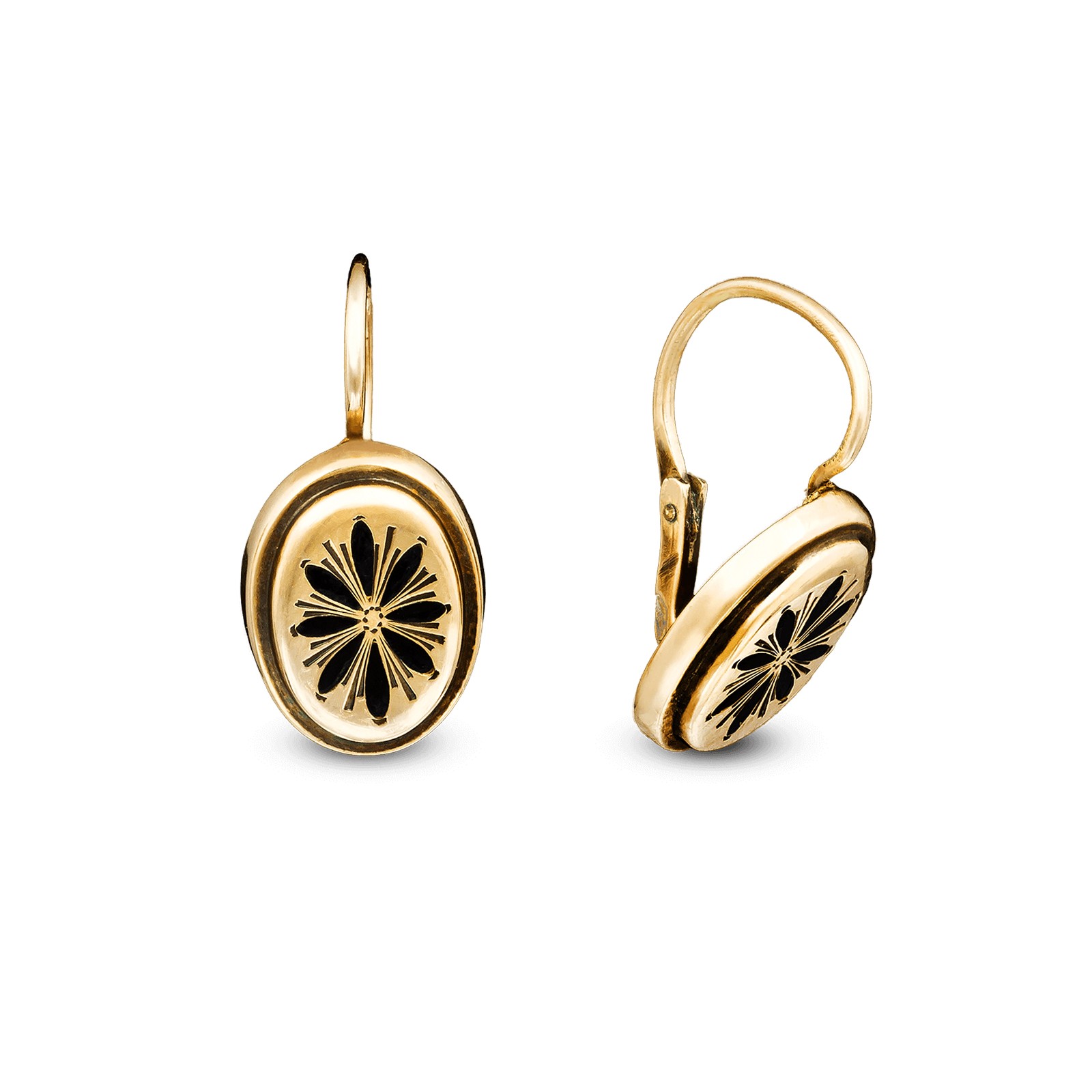 White Gold Hoop Earrings With Pavé Diamond Detailing